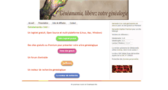 Desktop Screenshot of geneamania.net