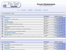 Tablet Screenshot of forum.geneamania.net